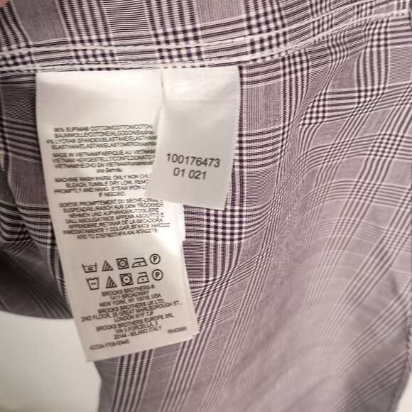 Brooks Brothers Non Iron Stretch Supima Cotton Dress Shirt 18 36/37 NWOT - Picture 3 of 6